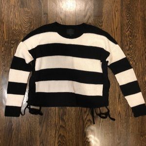 Intermix black and white sweater